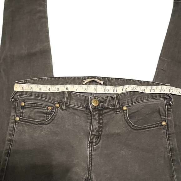 VTG | Y2K | Free People | Faded Black | Five Pocket | Stretch Skinny Jeans - Picture 4 of 10